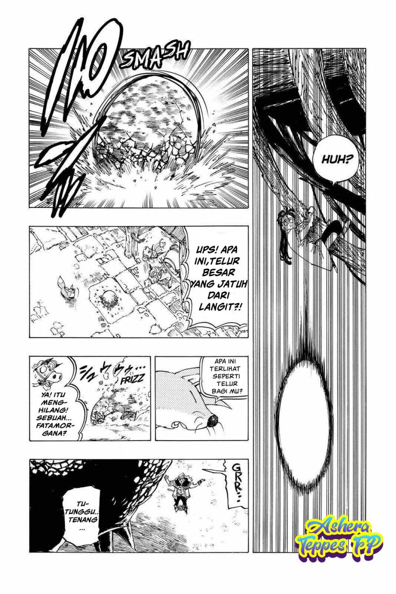 Halaman 18 dari Mokushiroku no Yonkishi Chapter 28
