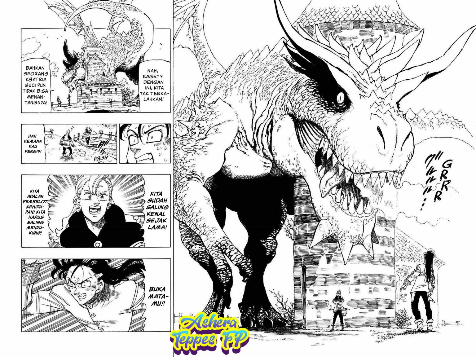 Halaman 3 dari Mokushiroku no Yonkishi Chapter 28
