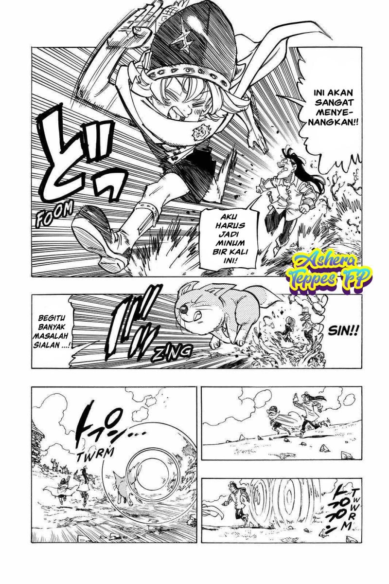 Halaman 19 dari Mokushiroku no Yonkishi Chapter 32