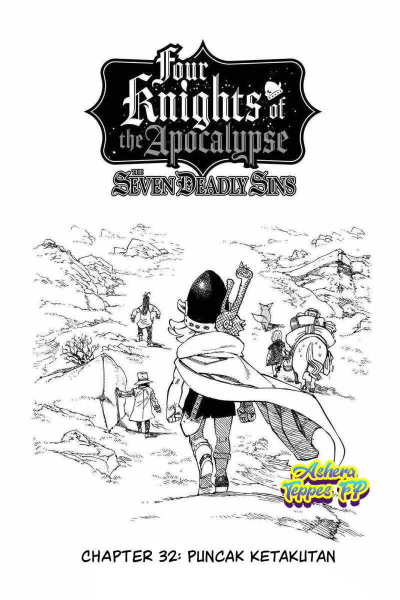 Halaman 2 dari Mokushiroku no Yonkishi Chapter 32