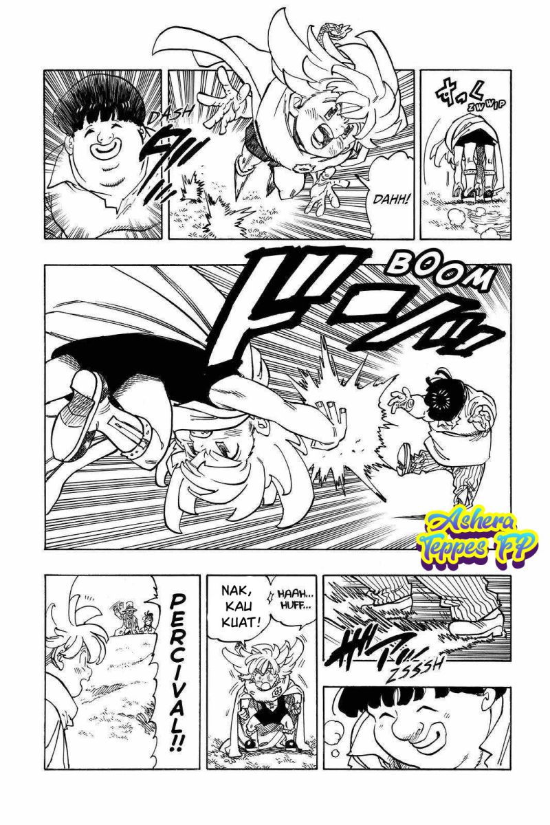 Halaman 10 dari Mokushiroku no Yonkishi Chapter 34
