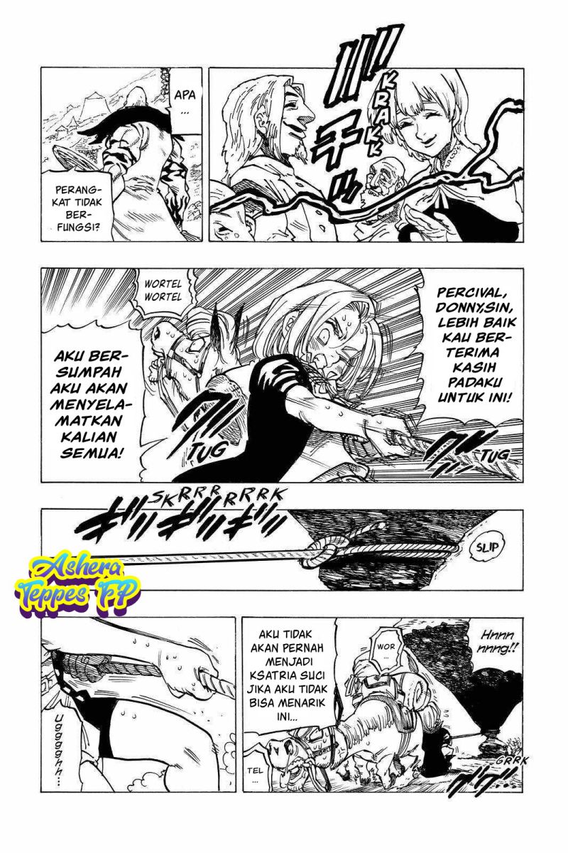 Halaman 15 dari Mokushiroku no Yonkishi Chapter 34