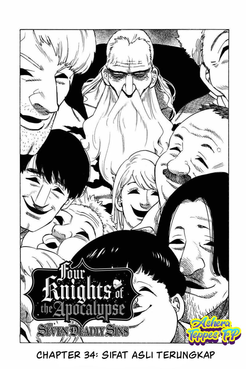 Halaman 2 dari Mokushiroku no Yonkishi Chapter 34