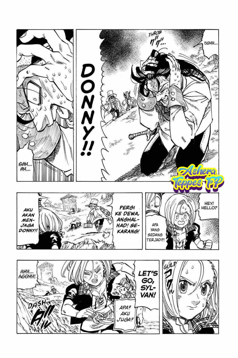 Halaman 7 dari Mokushiroku no Yonkishi Chapter 34