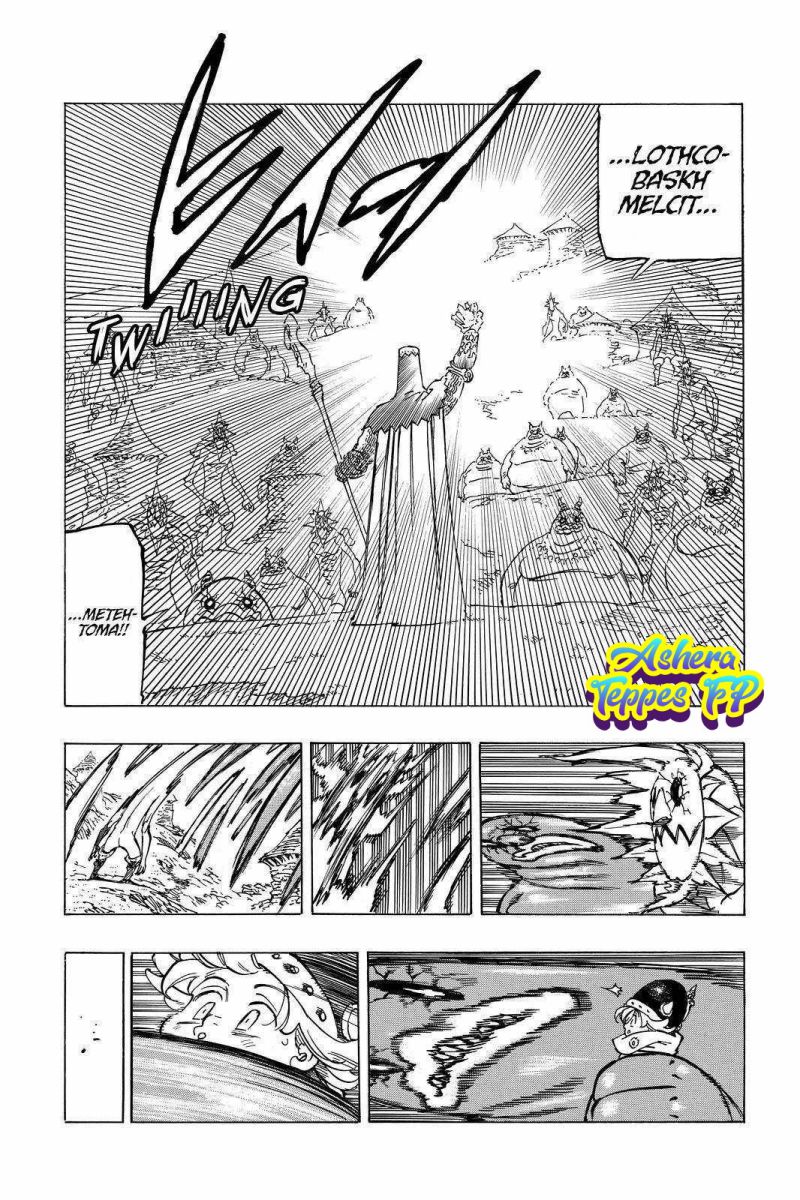 Halaman 12 dari Mokushiroku no Yonkishi Chapter 35