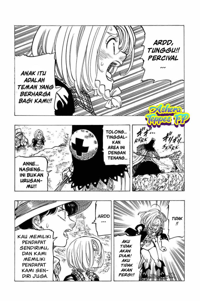 Halaman 19 dari Mokushiroku no Yonkishi Chapter 35