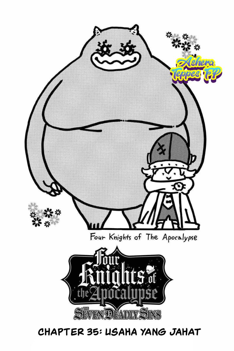 Halaman 2 dari Mokushiroku no Yonkishi Chapter 35