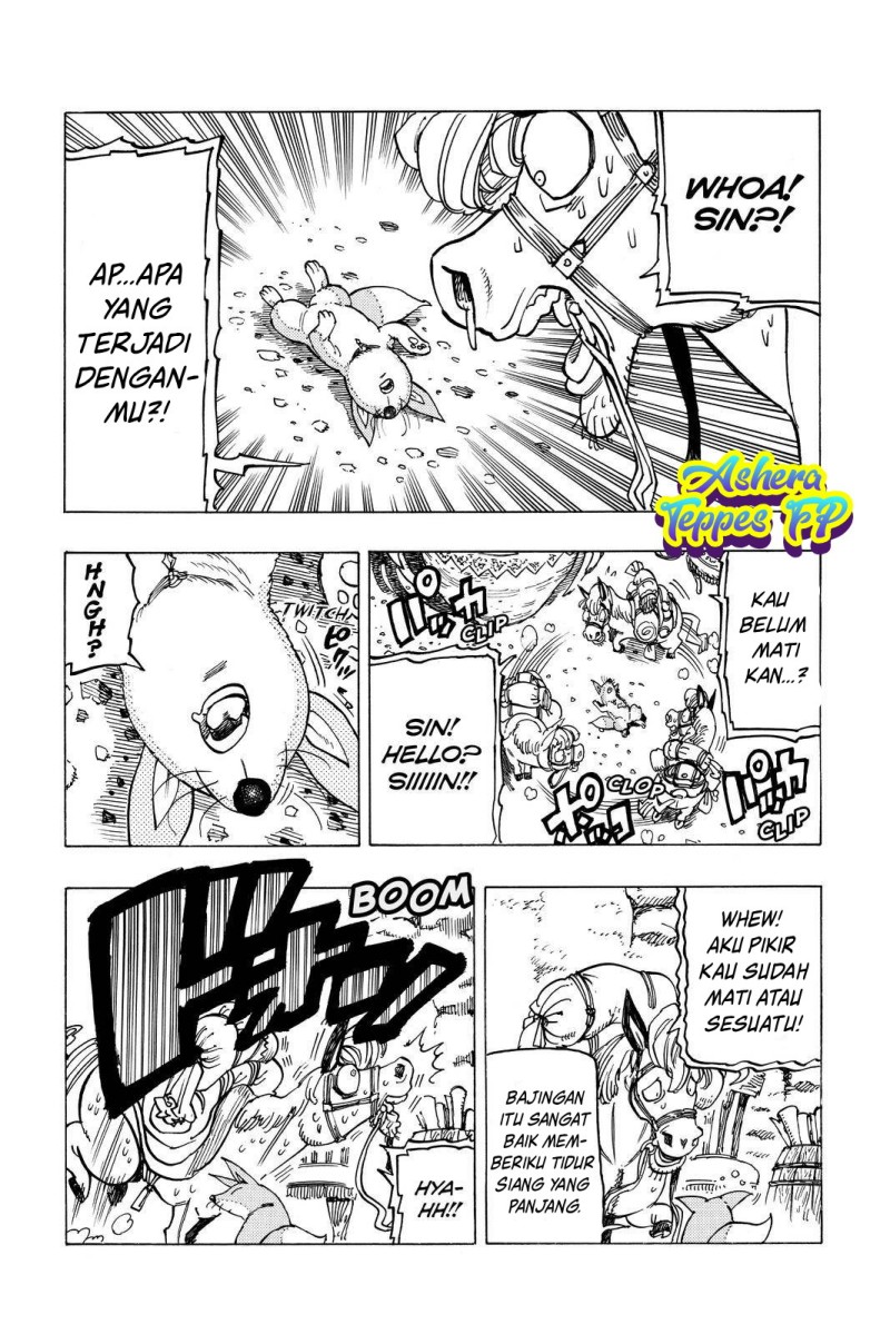 Halaman 11 dari Mokushiroku no Yonkishi Chapter 36