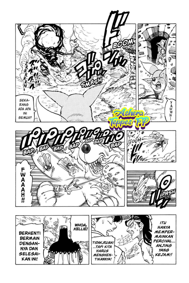 Halaman 12 dari Mokushiroku no Yonkishi Chapter 36