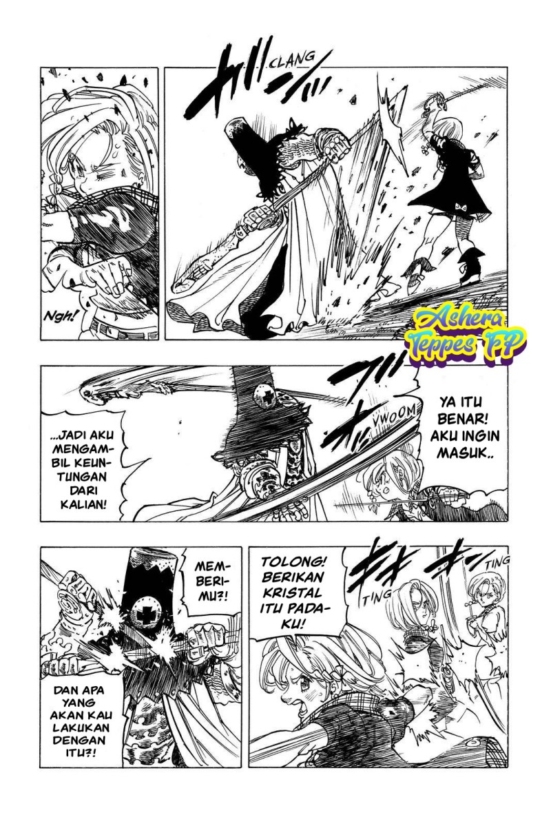 Halaman 15 dari Mokushiroku no Yonkishi Chapter 36