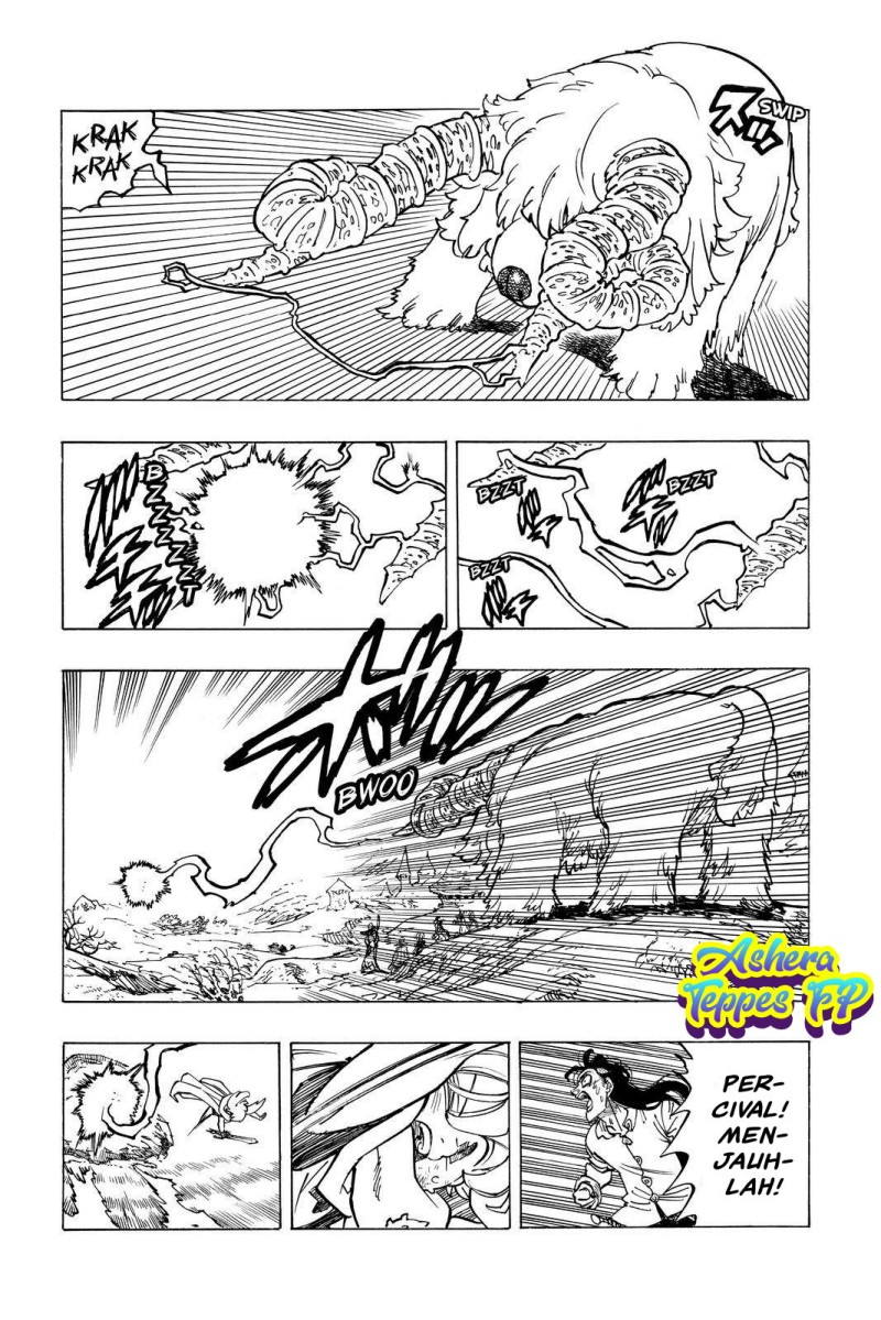 Halaman 5 dari Mokushiroku no Yonkishi Chapter 36