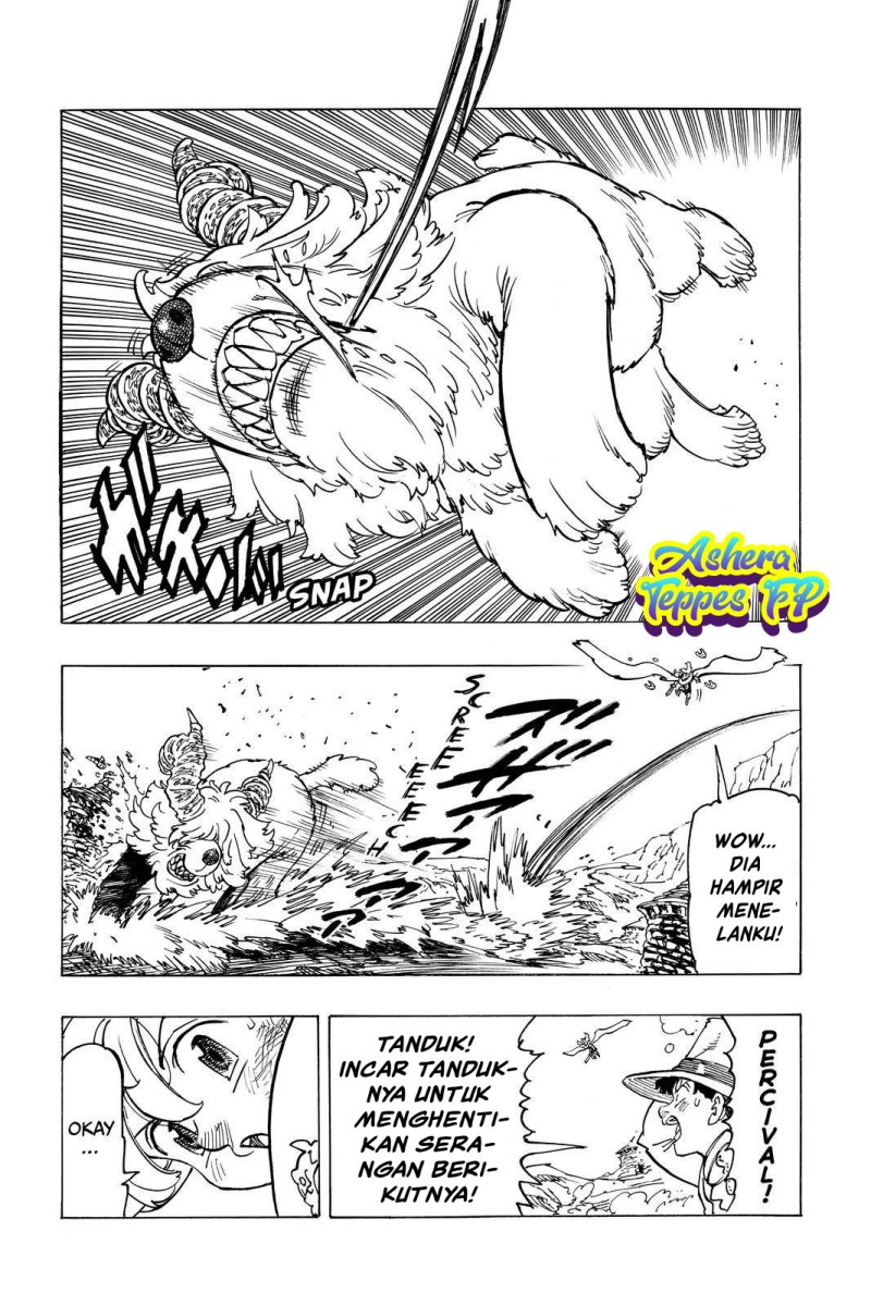 Halaman 7 dari Mokushiroku no Yonkishi Chapter 36