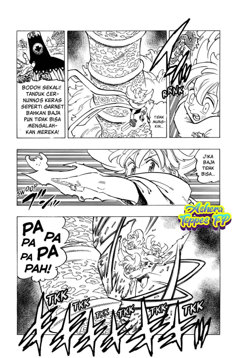 Halaman 9 dari Mokushiroku no Yonkishi Chapter 36