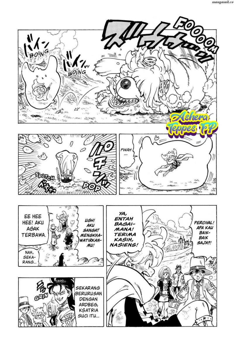 Halaman 8 dari Mokushiroku no Yonkishi Chapter 37