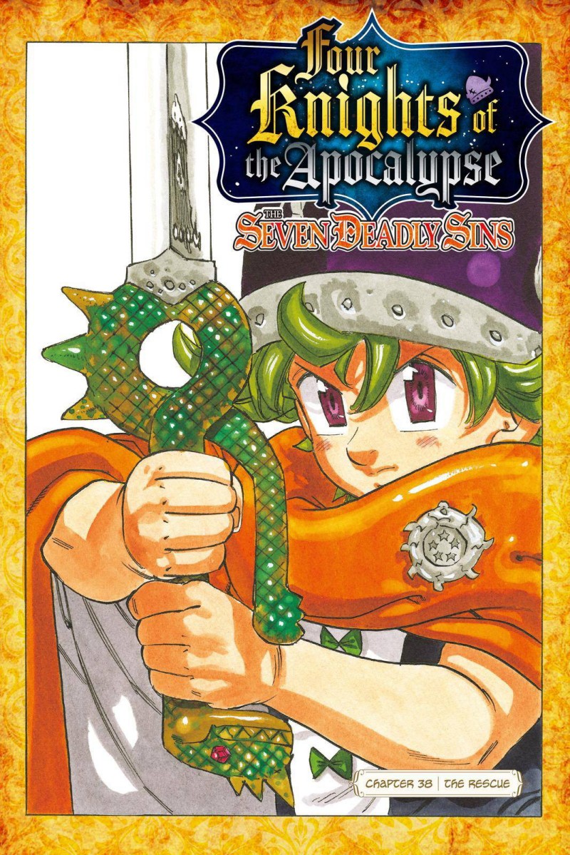 Halaman 2 dari Mokushiroku no Yonkishi Chapter 38