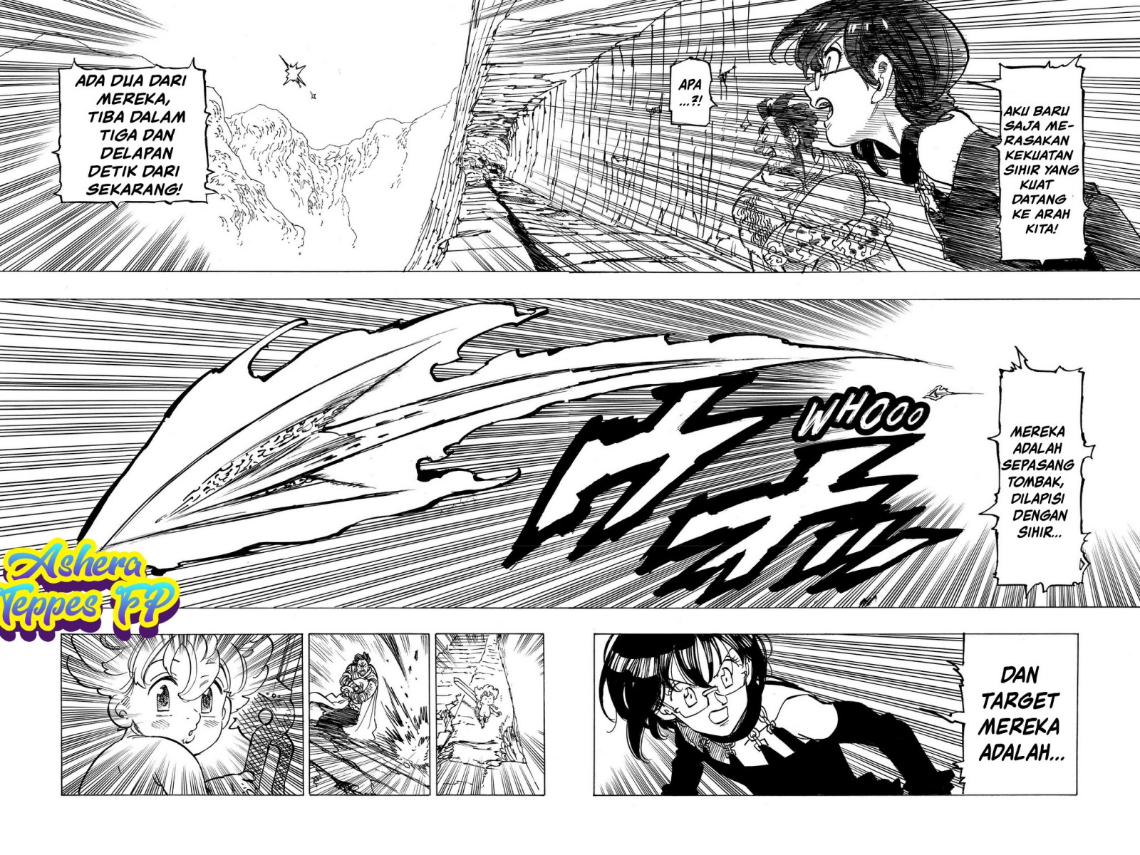 Halaman 18 dari Mokushiroku no Yonkishi Chapter 39