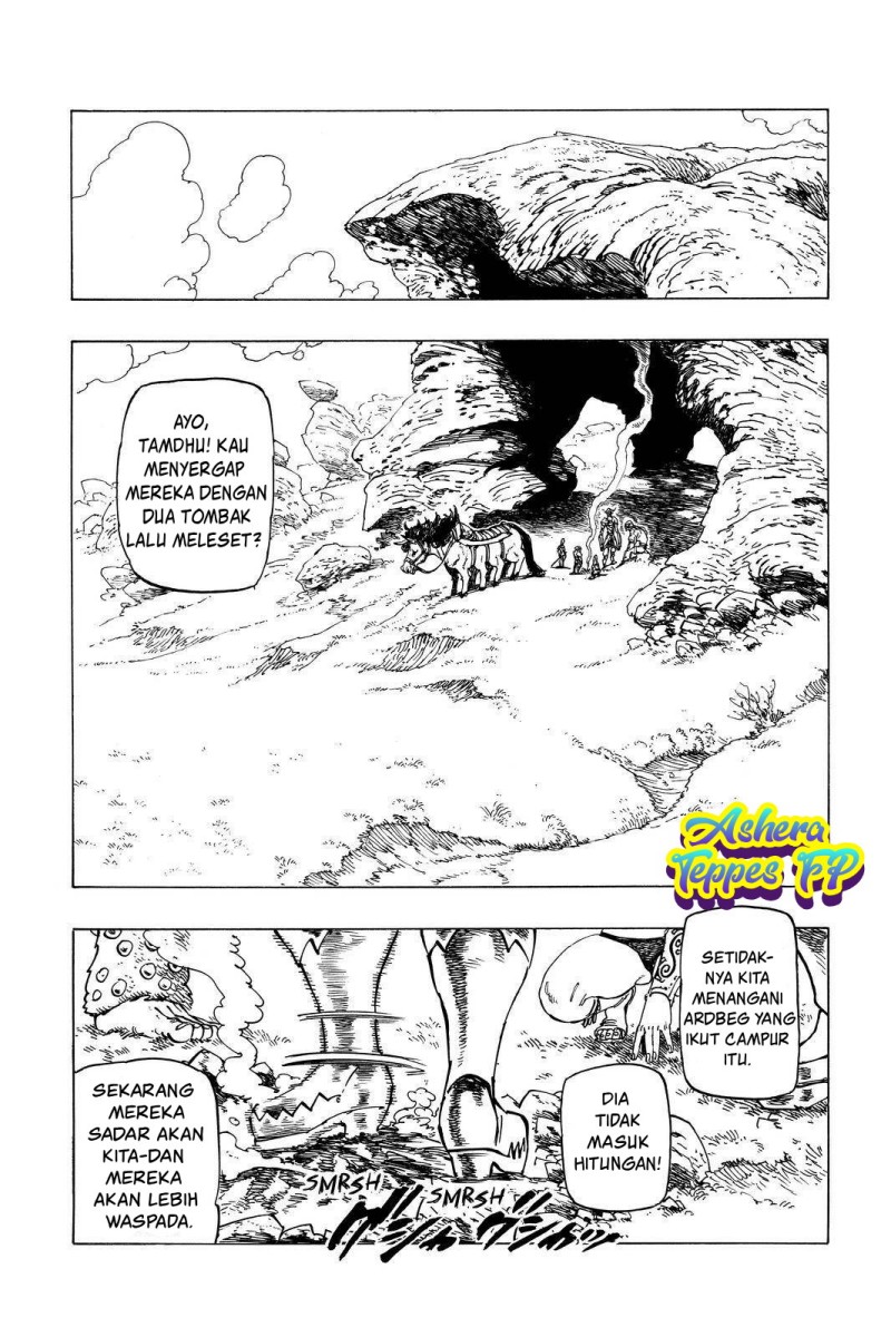 Halaman 10 dari Mokushiroku no Yonkishi Chapter 40