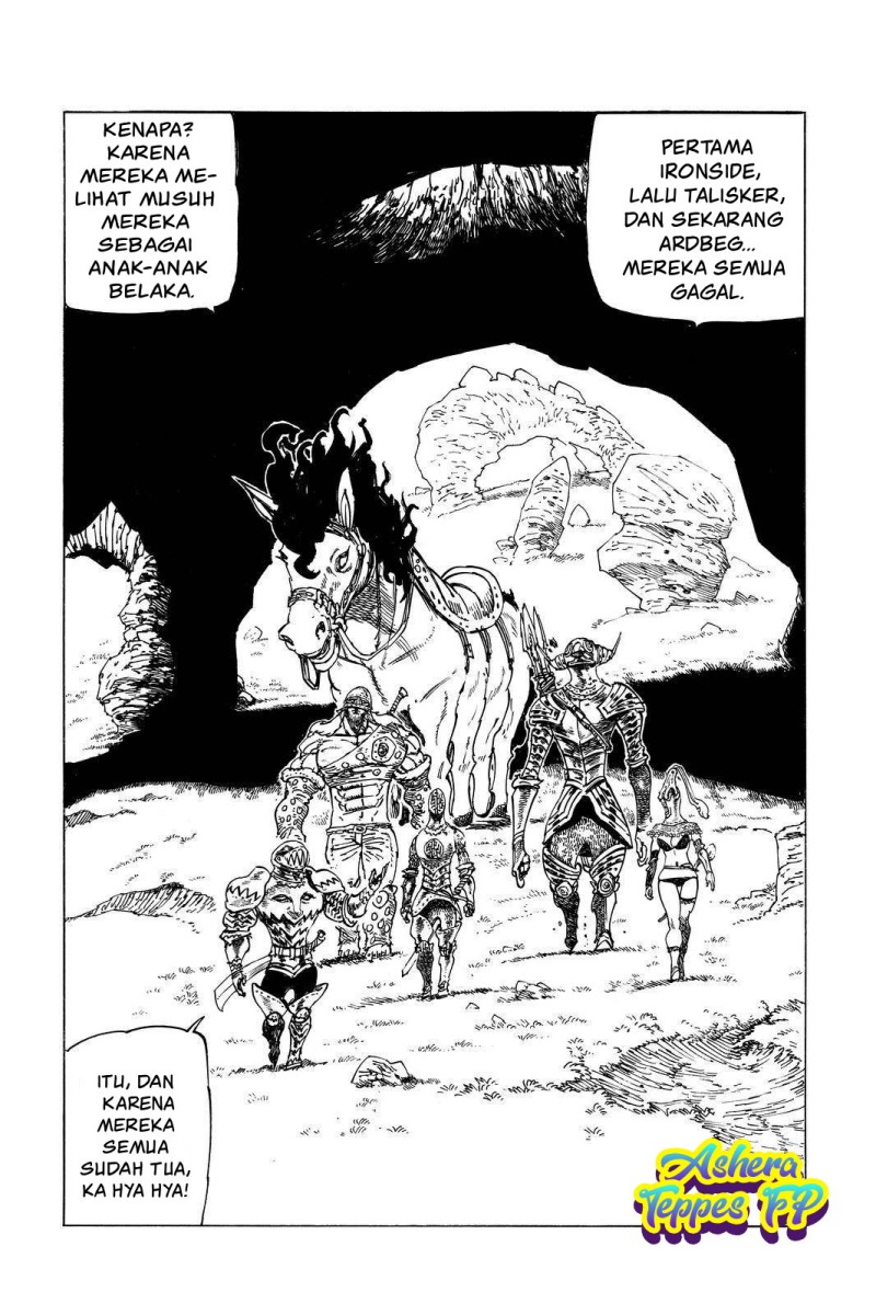Halaman 11 dari Mokushiroku no Yonkishi Chapter 40