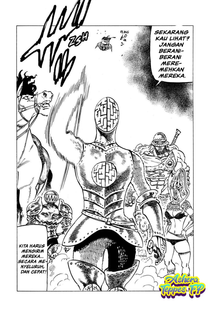 Halaman 18 dari Mokushiroku no Yonkishi Chapter 40