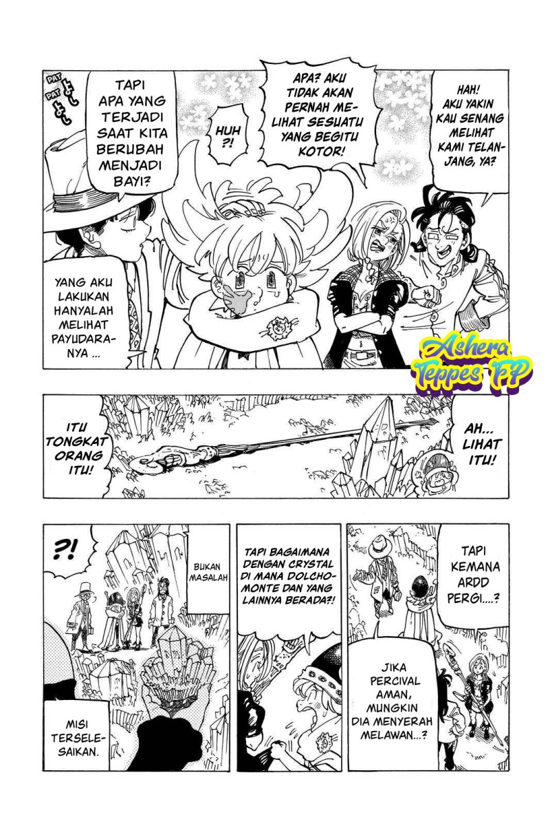 Halaman 8 dari Mokushiroku no Yonkishi Chapter 40