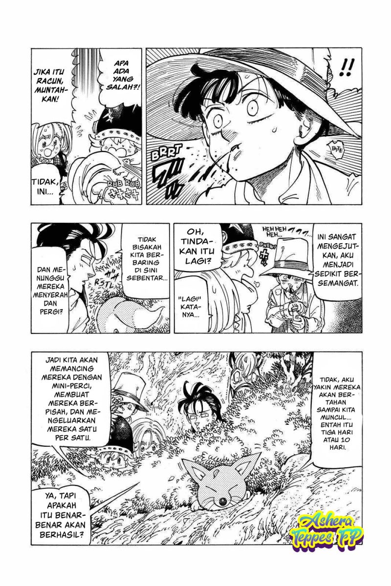 Halaman 10 dari Mokushiroku no Yonkishi Chapter 42
