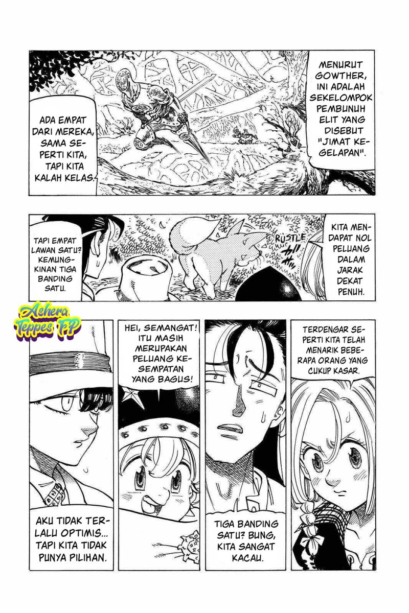 Halaman 11 dari Mokushiroku no Yonkishi Chapter 42