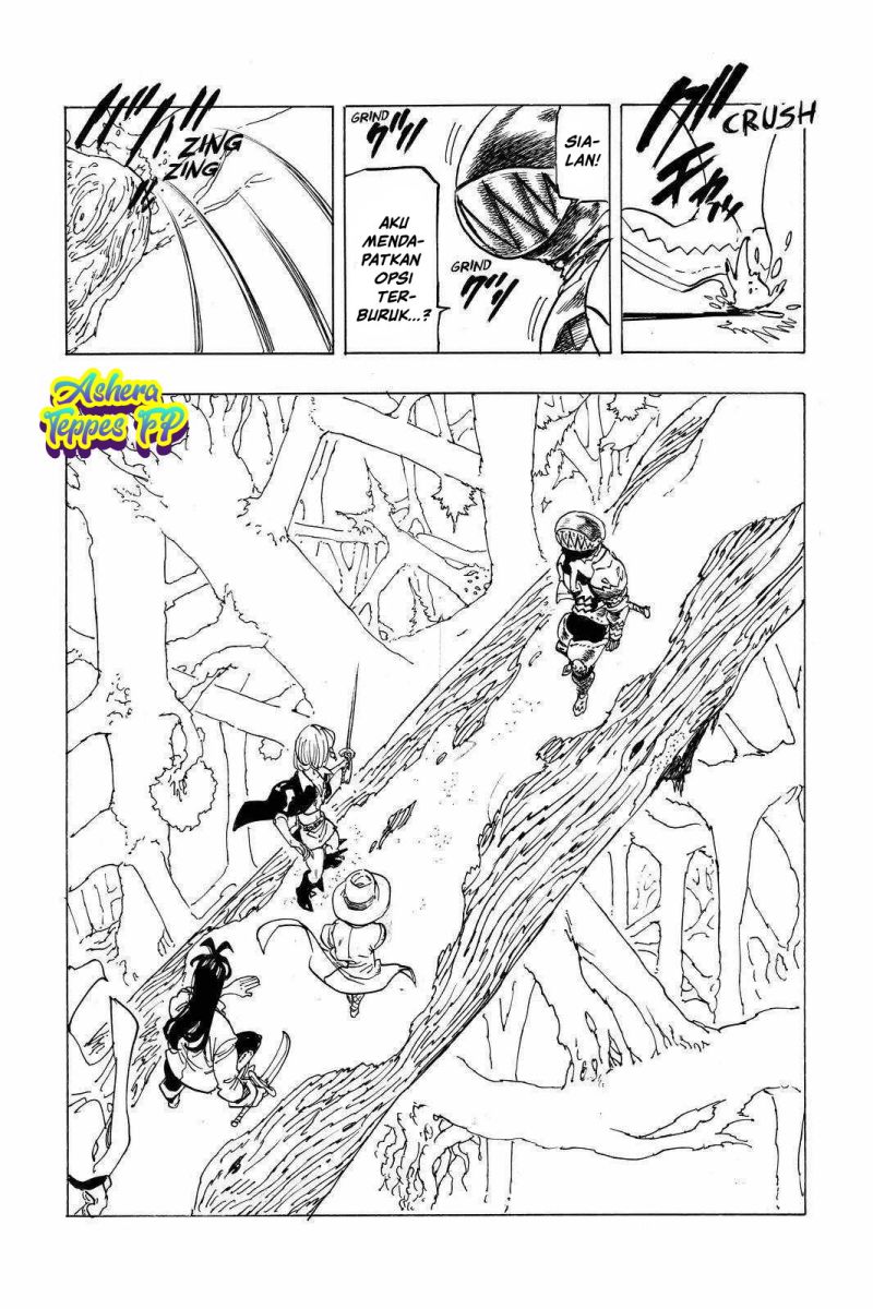 Halaman 14 dari Mokushiroku no Yonkishi Chapter 42