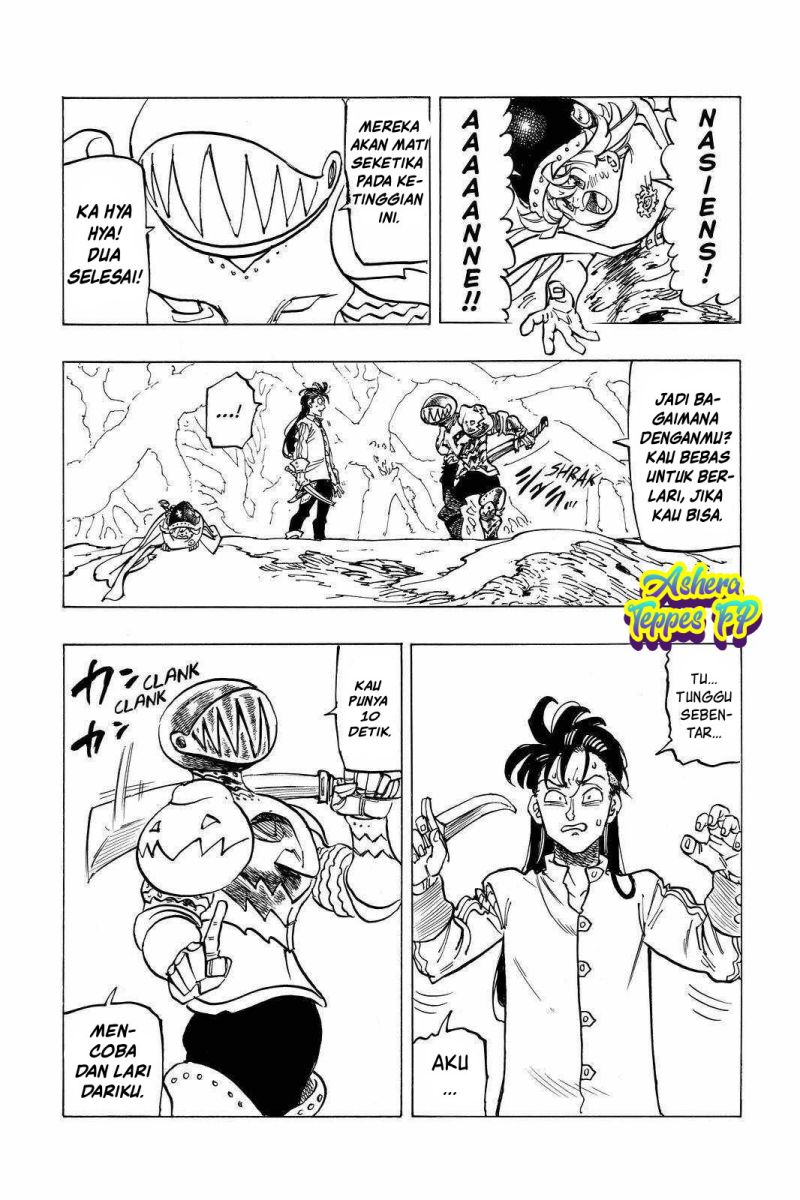 Halaman 18 dari Mokushiroku no Yonkishi Chapter 42
