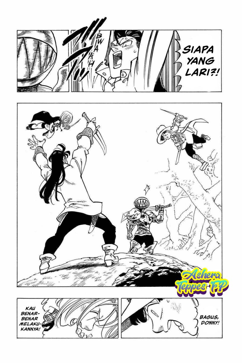 Halaman 19 dari Mokushiroku no Yonkishi Chapter 42