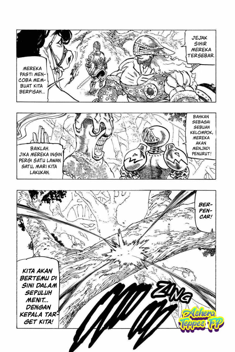 Halaman 7 dari Mokushiroku no Yonkishi Chapter 42