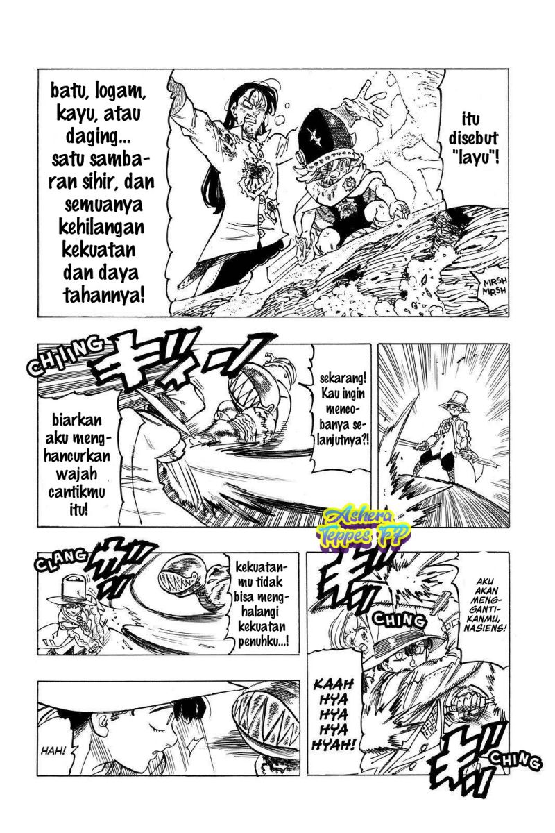 Halaman 15 dari Mokushiroku no Yonkishi Chapter 43