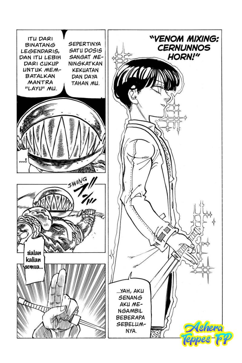 Halaman 17 dari Mokushiroku no Yonkishi Chapter 43
