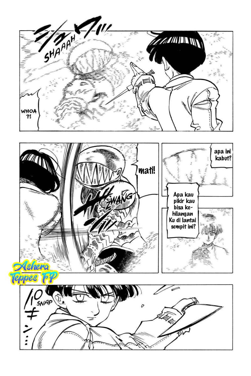 Halaman 18 dari Mokushiroku no Yonkishi Chapter 43