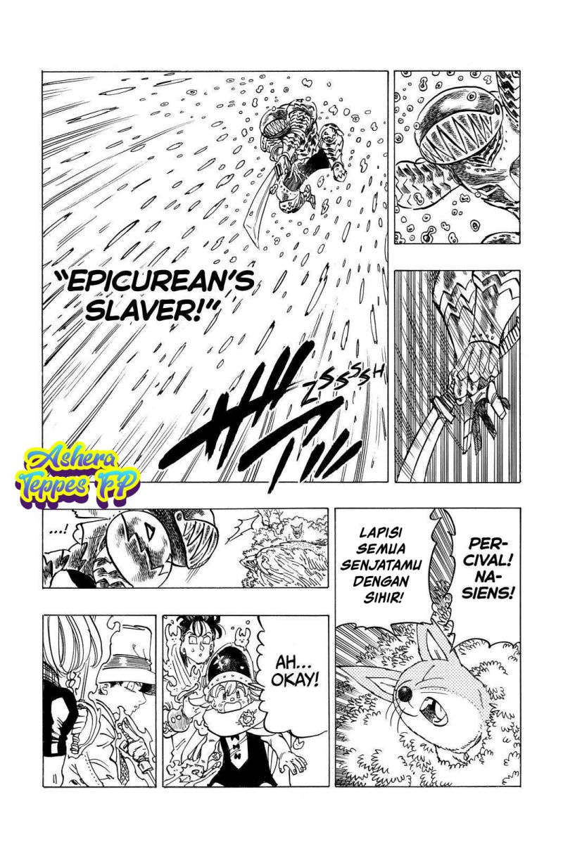 Halaman 8 dari Mokushiroku no Yonkishi Chapter 43
