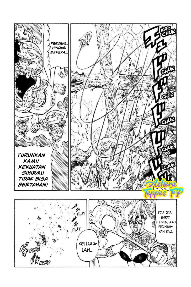 Halaman 14 dari Mokushiroku no Yonkishi Chapter 44
