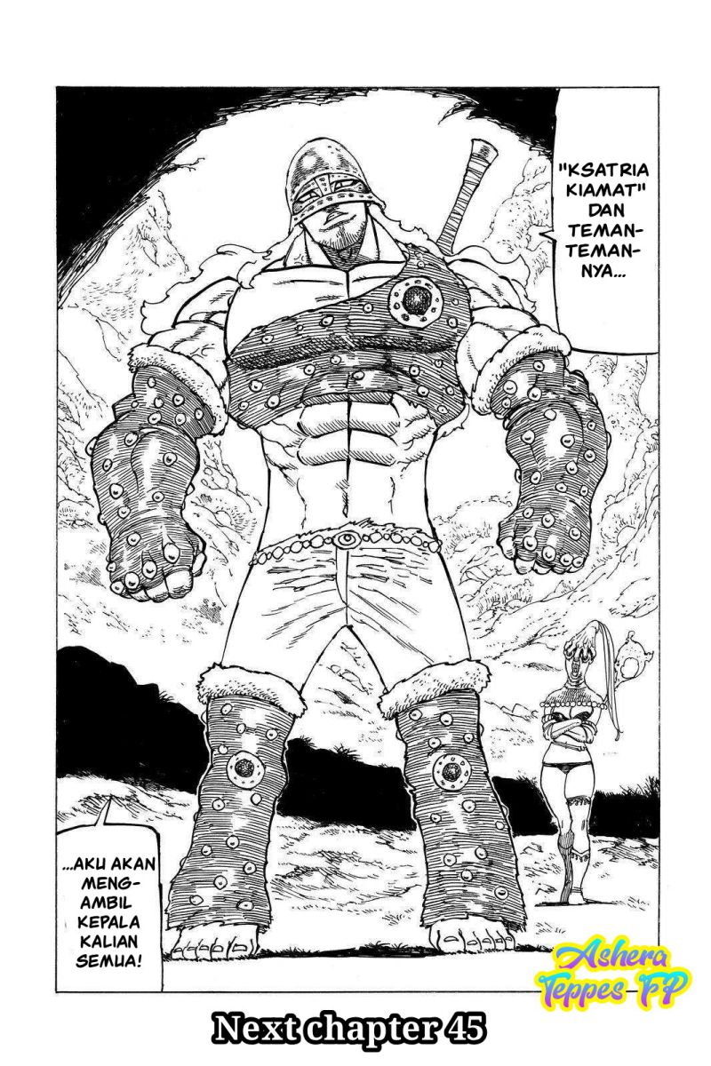 Halaman 18 dari Mokushiroku no Yonkishi Chapter 44