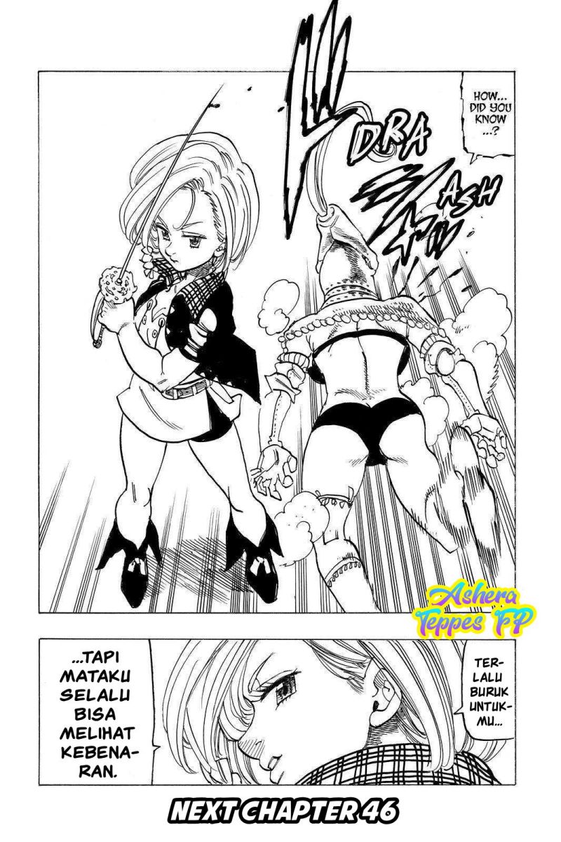 Halaman 21 dari Mokushiroku no Yonkishi Chapter 45