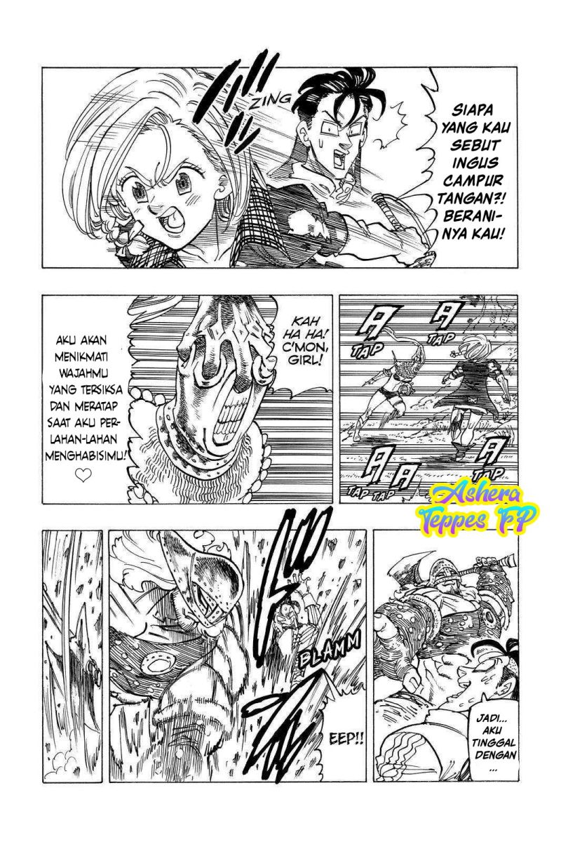 Halaman 8 dari Mokushiroku no Yonkishi Chapter 45