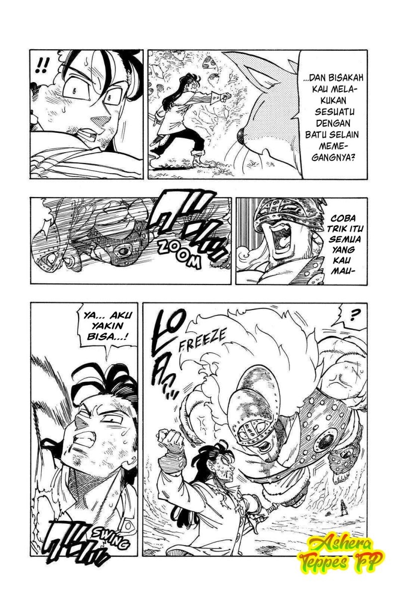 Halaman 14 dari Mokushiroku no Yonkishi Chapter 46