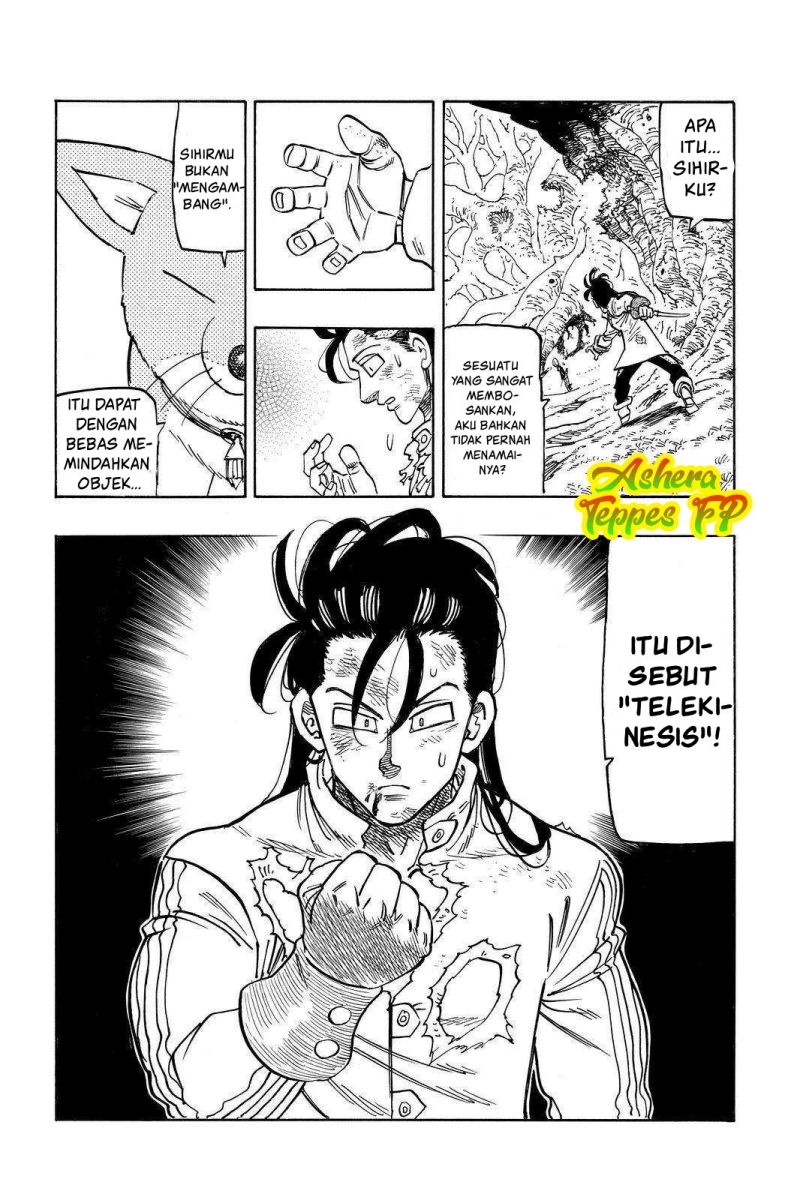 Halaman 17 dari Mokushiroku no Yonkishi Chapter 46