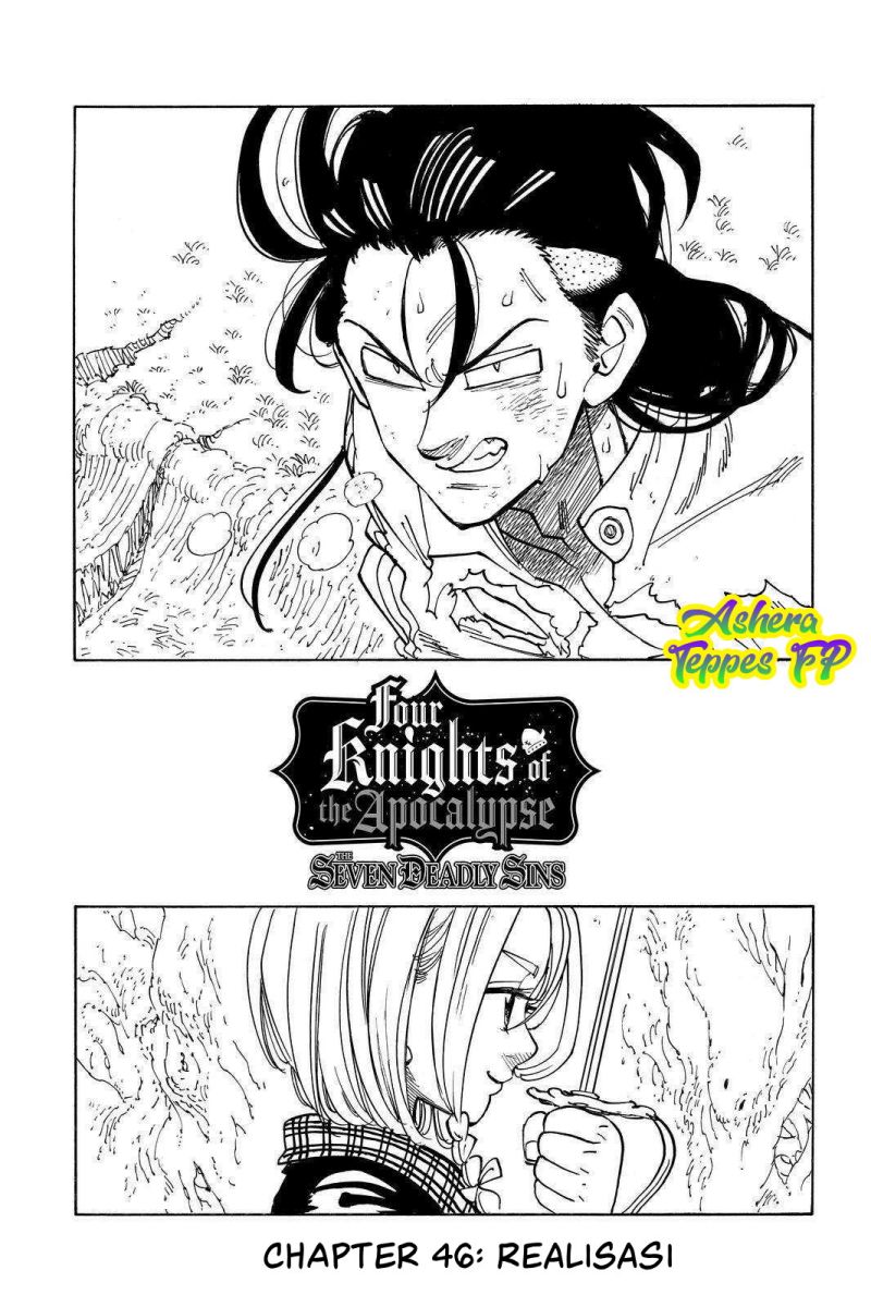 Halaman 2 dari Mokushiroku no Yonkishi Chapter 46