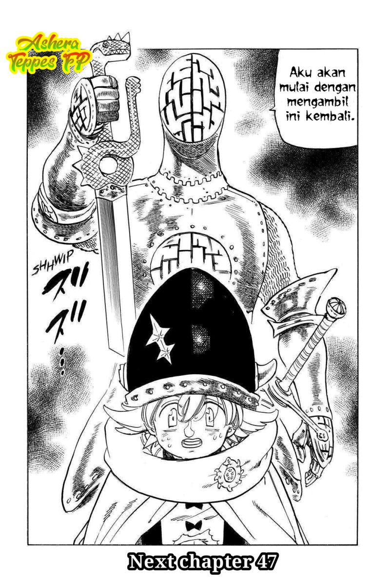 Halaman 21 dari Mokushiroku no Yonkishi Chapter 46