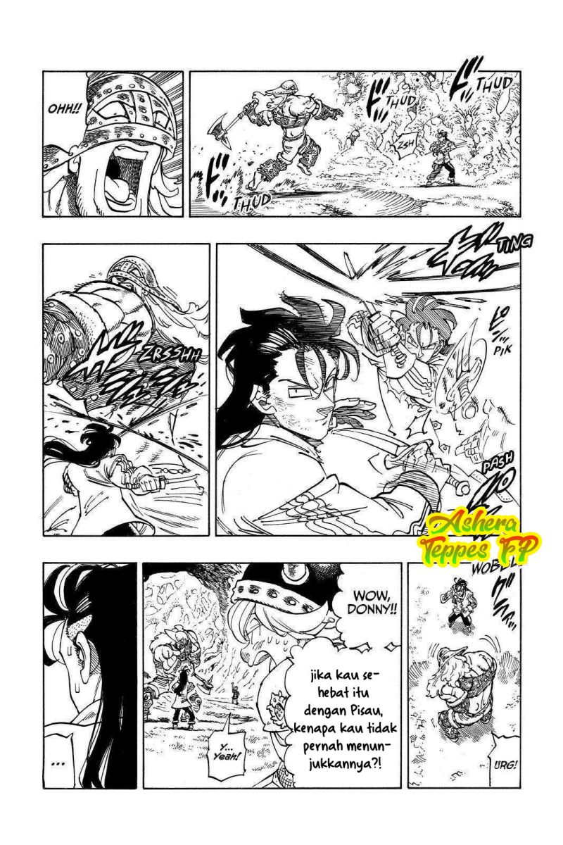 Halaman 7 dari Mokushiroku no Yonkishi Chapter 46