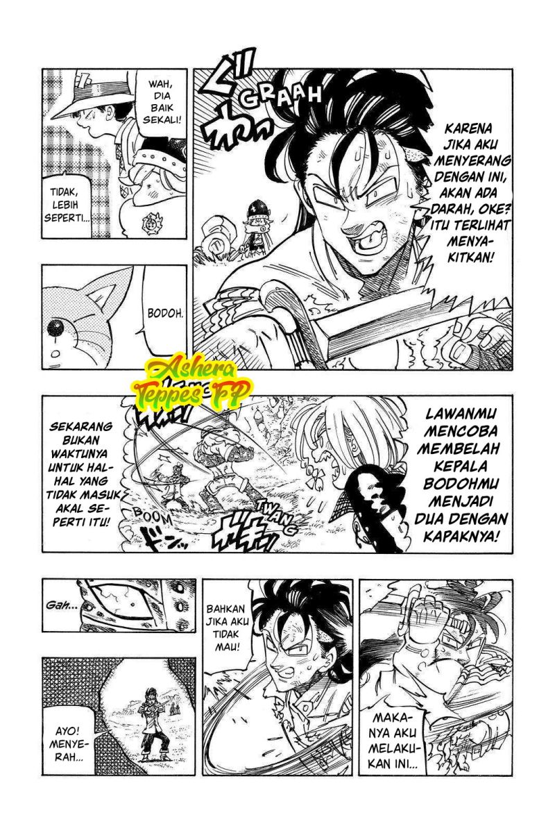 Halaman 8 dari Mokushiroku no Yonkishi Chapter 46