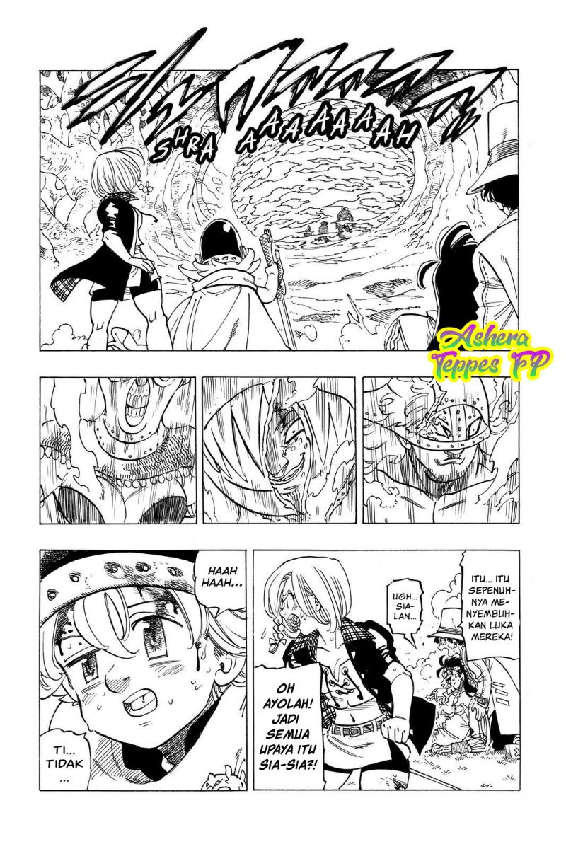 Halaman 11 dari Mokushiroku no Yonkishi Chapter 47