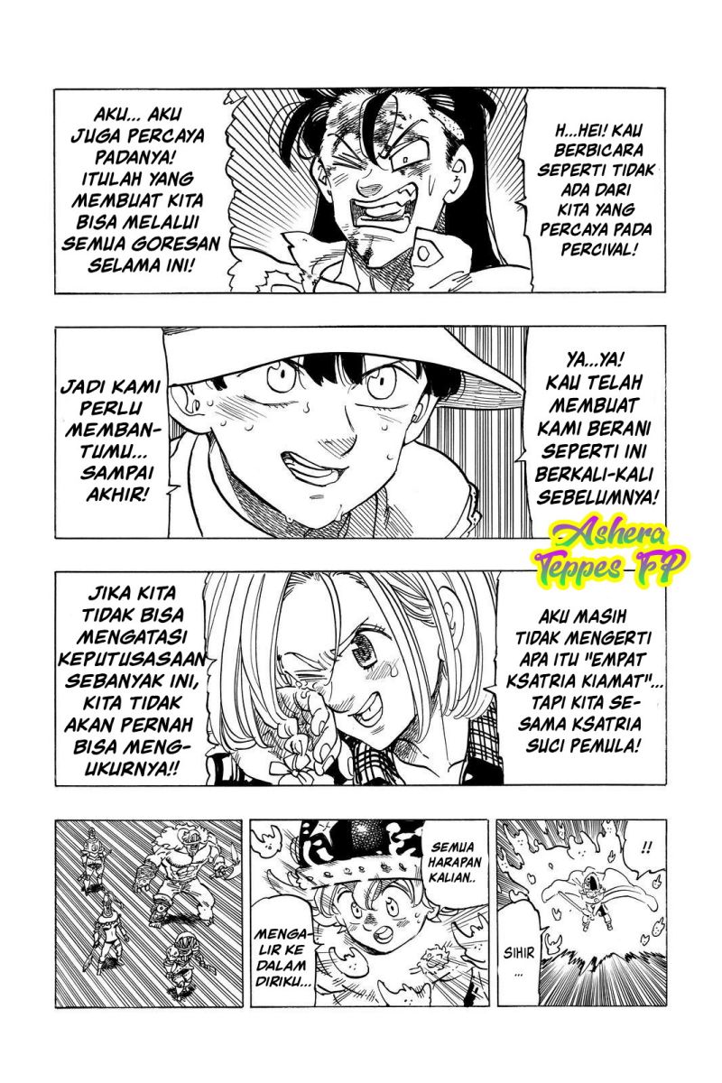 Halaman 16 dari Mokushiroku no Yonkishi Chapter 47