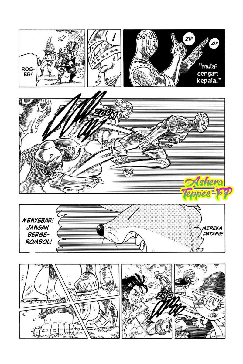 Halaman 20 dari Mokushiroku no Yonkishi Chapter 47