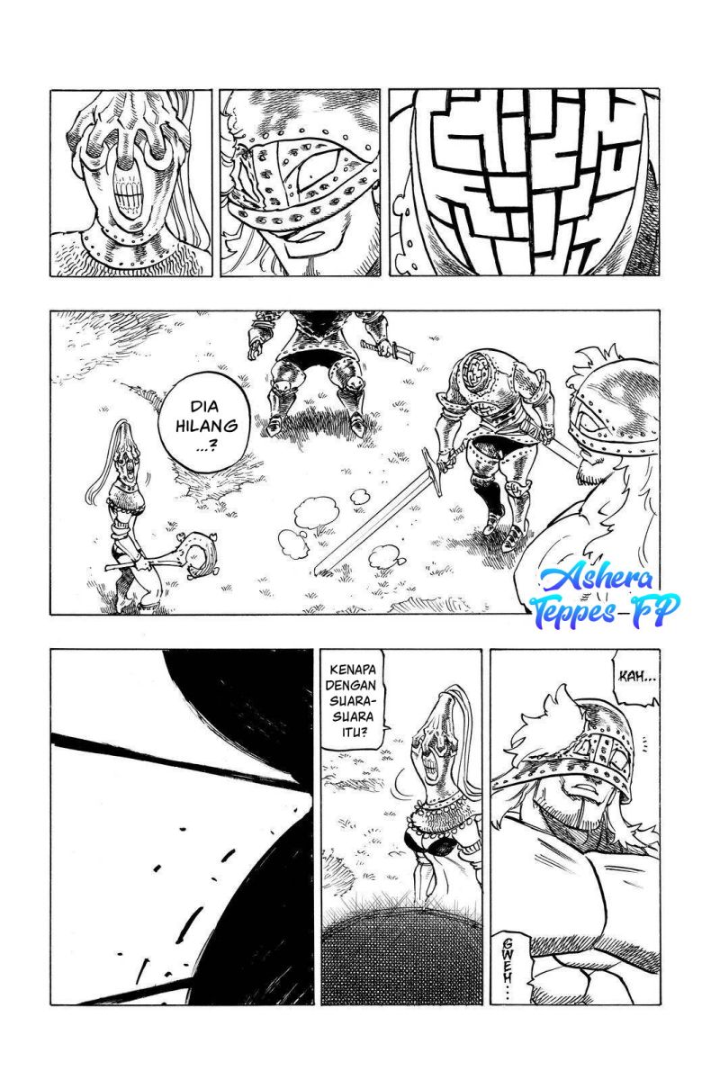 Halaman 11 dari Mokushiroku no Yonkishi Chapter 48