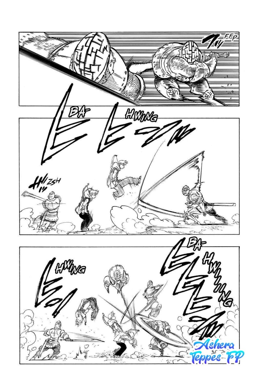 Halaman 10 dari Mokushiroku no Yonkishi Chapter 49