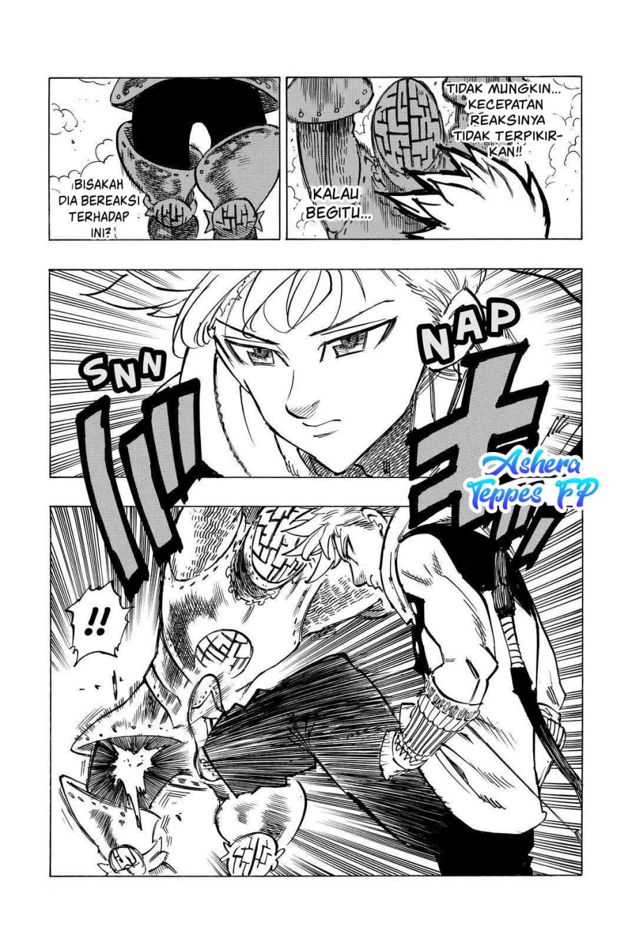 Halaman 13 dari Mokushiroku no Yonkishi Chapter 49